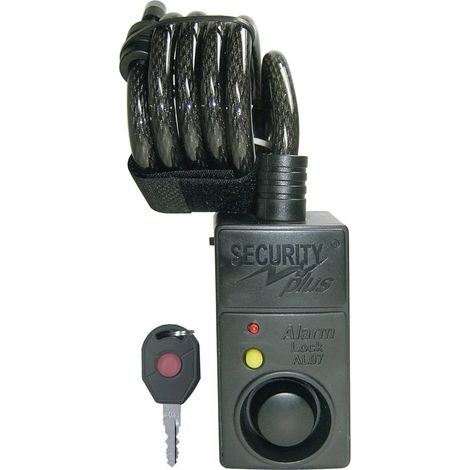 [GEBRAUCHT] B-Ware Security Plus Kabelschloss AL07 mit Alarm und Bewegungsmelder schwarz 1200mm