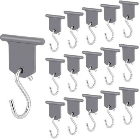 Lot de 16 Crochets auvent CampingCar Accessoires pour Tente de Noël, CampingCar, Caravane, Montage Facile (1/5)