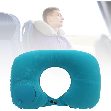 Ensemble d'appuie-tête gonflable automatique en forme de U pour voiture D (vert menthe) (1/5)