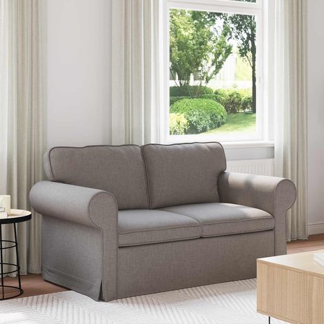 Sofa Taupe 155 x 82 x 80 cm Stoff