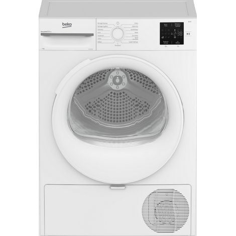 Beko – Sèche-linge pompe à chaleur 9 kg – 15 programmes – Niveau sonore 64 dB – Tambour Aquawave pour séchage efficace (1/5)