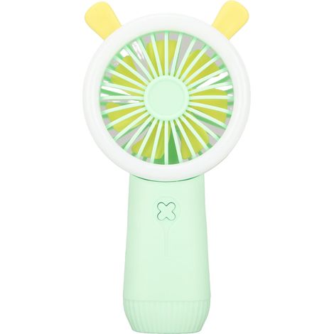 Mini ventilateur portatif, 3 vitesses de vent réglables, rechargeable par USB, joli design lapin, ventilateur portable, adapté à une utilisation en extérieur à l'école, écologique. (1/5)