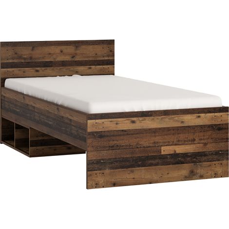 Bett 90x200 cm Liegefläche NELSON-129 Jugendzimmer Bettgestell in modernem Holzdekor, B/H/T ca. 95/81/200 cm (1/5)
