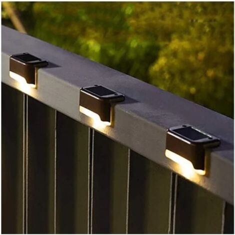 Set mit 16 wasserdichten LED-Solarleuchten für den Außenbereich, geeignet für Treppen, Zäune, Gärten, Terrassen und Gehwege.