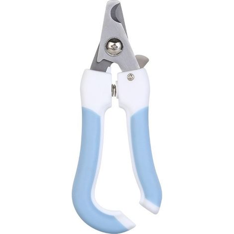 Coupe-ongles pour animaux (bleu) avec dispositif de sécurité pour éviter de couper trop court, ZQKLA