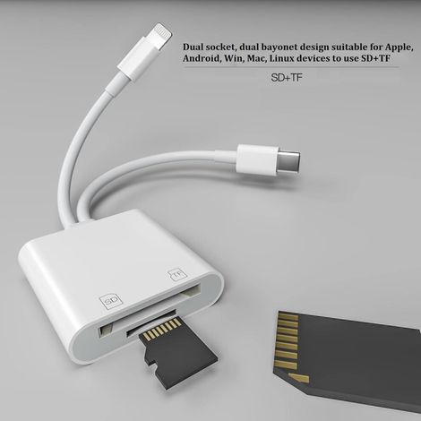 Este dispositivo digital portátil es ideal para dispositivos iOS, ya que ofrece un balanceador de carga y funcionalidad plug-and-play para una transferencia de datos sin interrupciones (30 MB/s). (1/4)