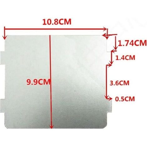 Feuille De Mica - Pour Four À Micro-Ondes - Protection Magnétron - 9,9 X 10,8 Cm - Lot De 2 (1/3)