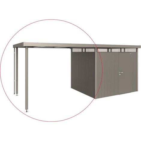 Seitendach Gr. L HighLine H3 quarzgr.-met.,282x235x222 cm