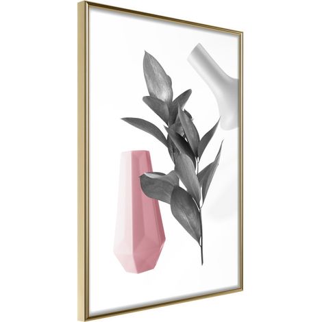 Affiche Murale Encadrée "Floral Alchemy I" 40 x 60 cm Or (1/2)
