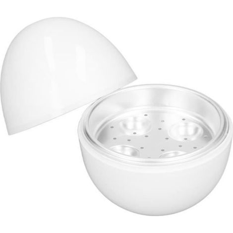 Cuiseur à œufs - - Modèle Compact - Capacité 4 œufs - Matériau ABS - Blanc (1/4)
