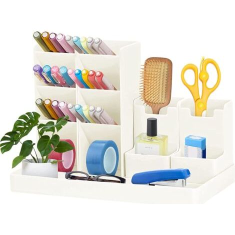 Papeterie Organisateur Multifonctionnel - Boîte de Rangement pour Bureau, Maison et École - Pot à Crayons pour Papeterie et Bureau (1/5)