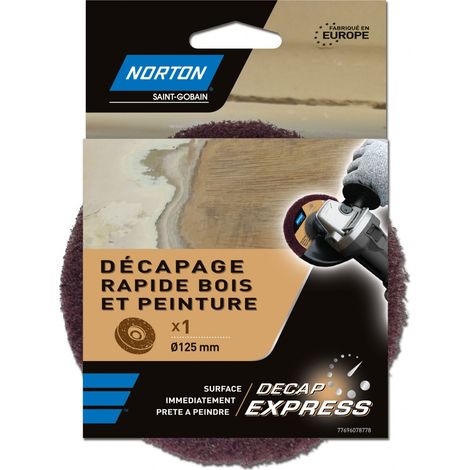 Disco pelacables express NORTON, 125 mm, madera y barniz NORTON