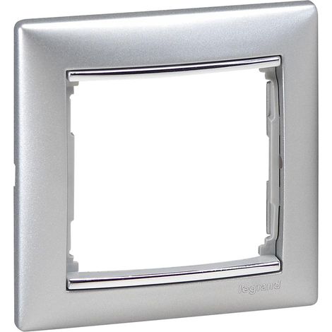 Marco 1 elemento VALENA aluminio/plata LEGRAND 770351
