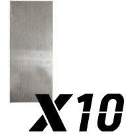 cuchilla repuesto para rascador 100 x 40 mm - pack 10 unds ebertools