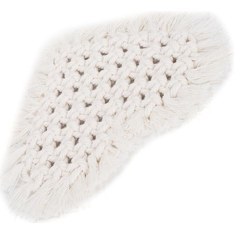 Napperon Tressé en Cœur Coton, Protection Anti-Brûlure et Anti-Glisse pour Meuble (1/5)