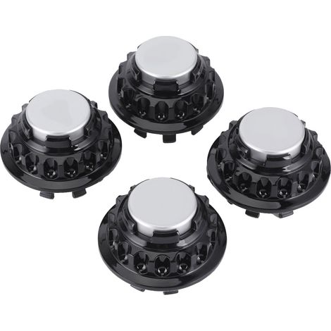 Lot de 4 enjoliveurs de roue pour Tesla Model 3, Model S et Model X (tous modèles), noir. (1/5)