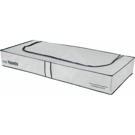 Compactor Boîtes de stockage - Boîte de rangement pour textiles 15x108x45 cm, blanc/gris RAN634 (1/4)