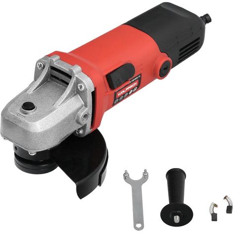 Smerigliatrice 500 watt. ø 115 mm. 12.000 r.p.m. albero m14 protezione disco regolabile, antiavviamento