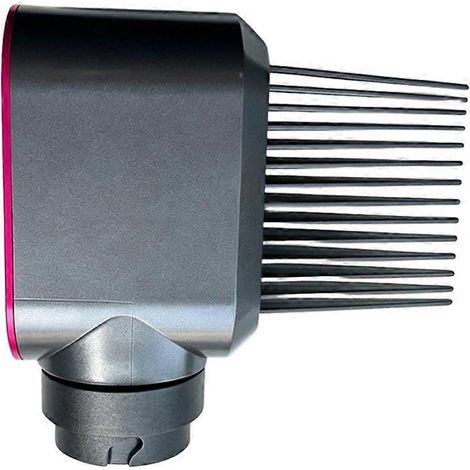 Embout peigne à dents larges pour sèche-cheveux Shark Flexstyl, accessoire de rechange pour cheveux bouclés et frisés, pour créer de la longueur et obtenir un effet rose. (1/5)