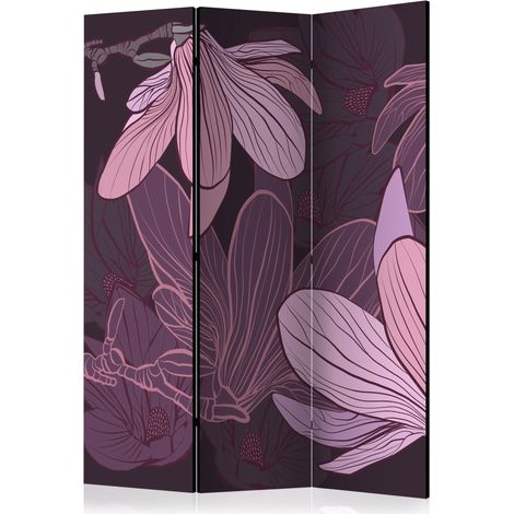 Paravento - Dreamy flowers [Room Dividers] - 135x172 (1/4)