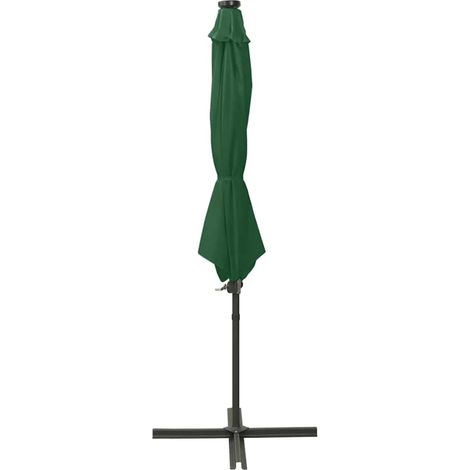 Maison Exclusive - Ampelschirm mit LED-Beleuchtung 300 cm Grün (1/5)