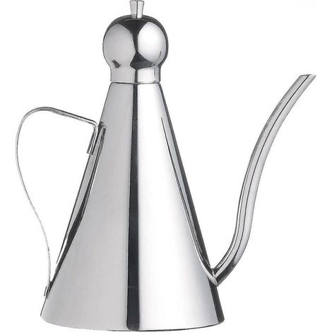 Distributeur d'huile d'olive 350 ml, pot à huile/vinaigre en acier inoxydable pour cuisine, huile d'olive, récipient de stockage d'olive (1/5)