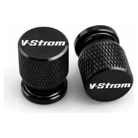 2PCS capsules DE soupape DE moto pour Suzuki V-Strom DL 250 650 1000 1050XT 800DE 800DE Vstrom 1000XT 1050XT XT DL1050 Vstrom 800DE CNC étanche à la poussière couverture DE soupape d’air DE pneu (1/5)