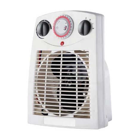 TERMOVENTILATORE TAVOLO + TERMOSTATO ALBA EFFE - VOLT 230 KW 1/2 + TIMER CM 22X14 H.CM 29 - 1 pezzo (1/5)