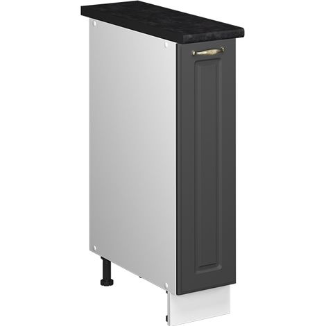 Armadio cucina dispensa alto Fame-Line, Oro-antracite rustico/Bianco, 20 cm, PL Antracite, Vicco (1/5)