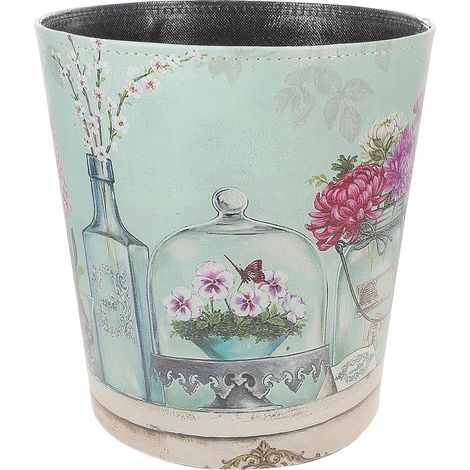 poubelle en cuir PU de style européen capacité de 10 L (1/5)