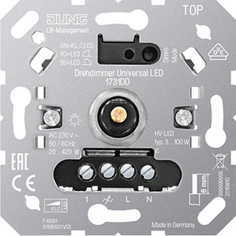 Regulador de intensidad universal para bombillas led JUNG 1731DD