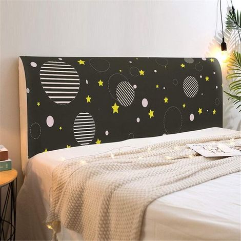 Funda para cabecero - 120 x 65 cm - Negra (1/5)