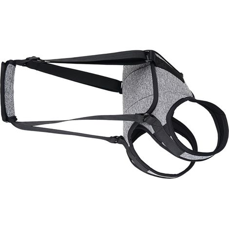 Arnés de soporte para las patas traseras de alto rendimiento y que alivia la presión, para perros, con lazo ajustable para patas traseras lesionadas de perros mayores, color gris moteado, talla M. (1/5)