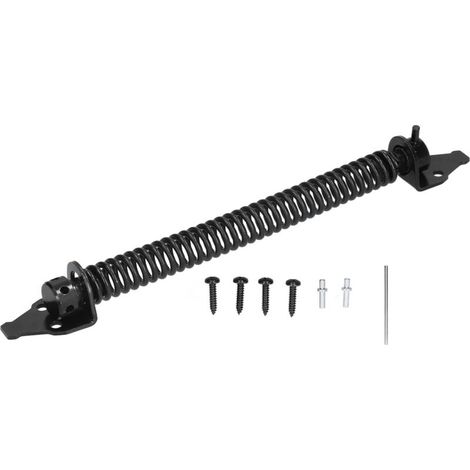 Ensemble de ressorts de porte à fermeture automatique, matériel de ressort de porte réglable en acier au carbone pour clture agricole domestique (1/5)