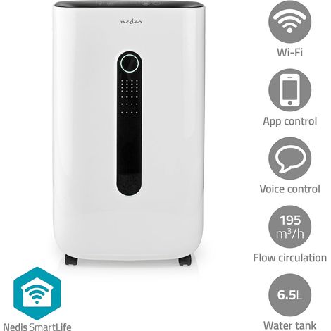 Nedis DEHU20WTW déshumidificateur blanc 20L par jour (1/5)