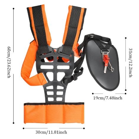 Harnais Effort Réglable Confortable,Harnais à Epaule Pratique Confort Pour Débroussailleuse Tondeuse à Gazon Universal Machine De Jardin Accessoire (1/4)