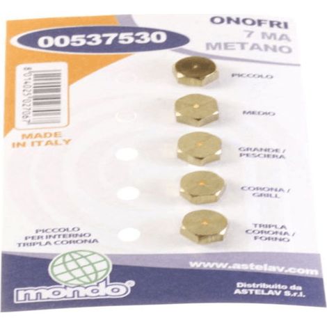 Sachet injecteurs gaz naturel Ø 7 mm pour cuisinière – Compatible avec plusieurs modèles – Installation facile – F657155