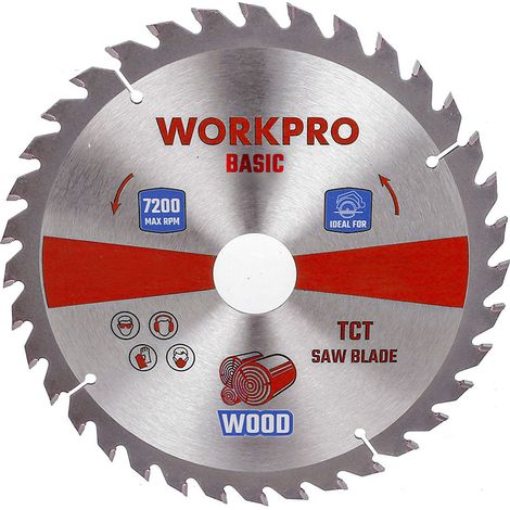 Lame Scie Circulaire Bois Tct Coupe Précise Et Durable Pour Bois - Workpro