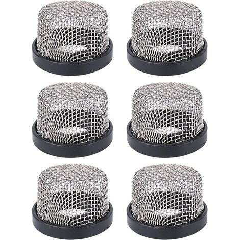 Set mit 6 Edelstahl-Sieben, Maschenweite 1,9 cm bis 14 Zoll. Belüftungssieb für Aquarienpumpen. Korrosionsbeständig, einfache Montage, hochwertiges Edelstahlgewebe. (1/4)