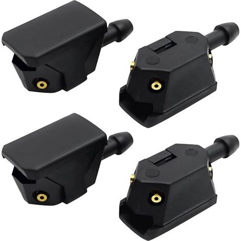 Gicleur de lave-glace réglable (lot de 4) – Pour bras d'essuie-glace de 8 mm et 9 mm – Modèle universel – Pour voitures et camions (1/5)