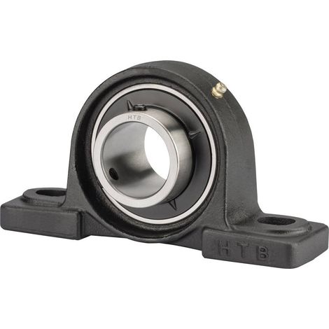HTB UCP 204 Cuscinetto con supporto ritto Ghisa Ø foro 20 mm Distanza tra i fori 96 mm (1/4)