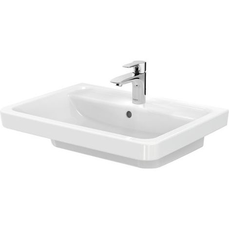 Lavabo TOTO CF, 1 agujero para grifo, con rebosadero, 654x483mm,