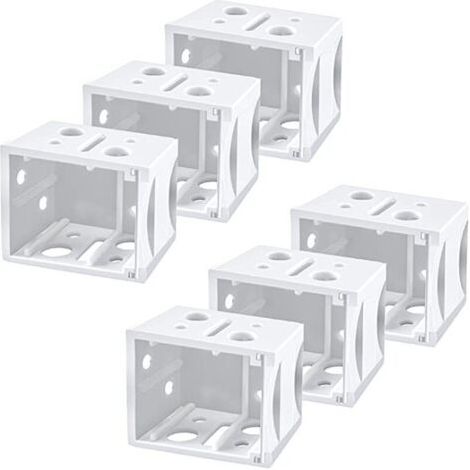 6 sets 1 pouce stores à gauche et à droite Code de montage, support de montage en plastique blanc accessoires (1/5)
