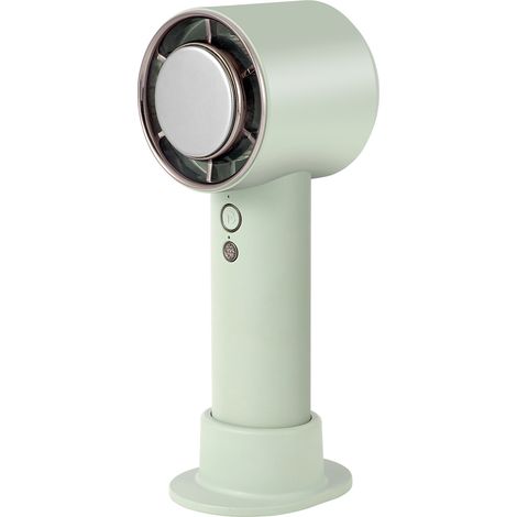 (Vert) Ventilateur portable haute vitesse 3000 mAh, refroidissement par semi-conducteurs, flux d'air puissant, longue durée de vie de la batterie.