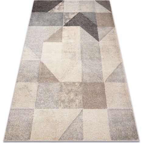 Teppich FUSION 9777 creme / beige - Geometrisch, modern, abstrakt beige 180x270 cm