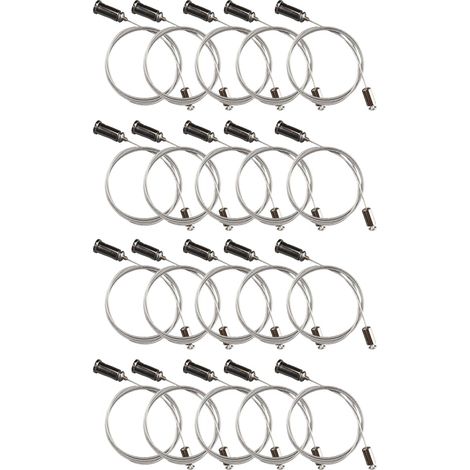 Lot de 20 câbles de suspension hexagonaux pour lampes de garage, support réglable pour restaurants et bureaux (1/5)