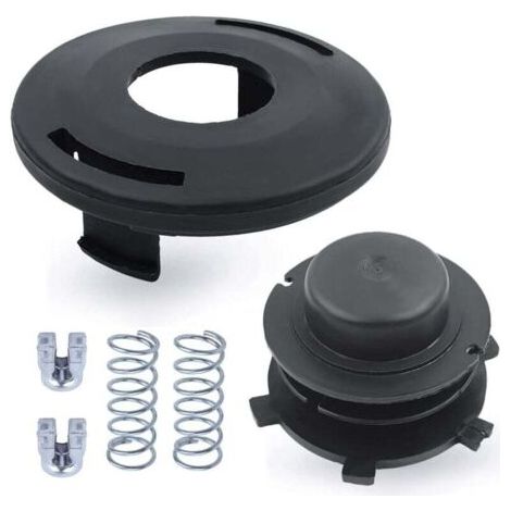 Spool cap set for STIHL fs44 fs80 fs85 fs100 fs110 fs120 fs130 fs200 adefol 25 - 2 automatic cutting head caps + 2 springs + 2 spare 6-in-1 washers (1/4)