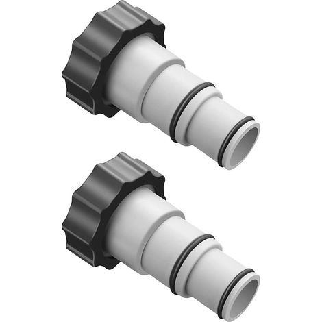 2 Pièces Adaptateur de Tuyau de Piscine, Piscine Adaptateur, Raccord Piscine, avec Filetage Intérieur pour Connexions 1,5 et 1,25 (1/5)