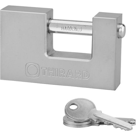 Cadenas à clé Land UNIKEY (achetez-en plusieurs, ouvrez avec la même clé), 94mm, 2 clés - THIRARD (1/5)