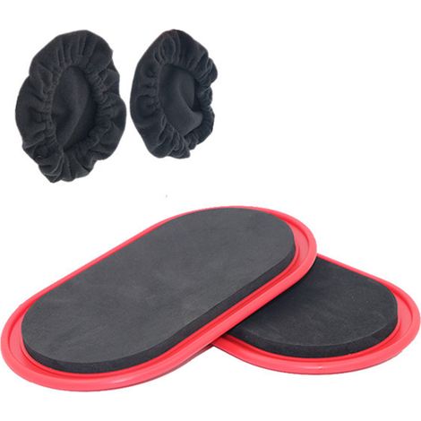 Sliders Fitness - Double Face Gliding Discs - Pour Exercices Core Et Renforcement Musculaire - 23 X 15 Cm - Lot De 2 (1/5)